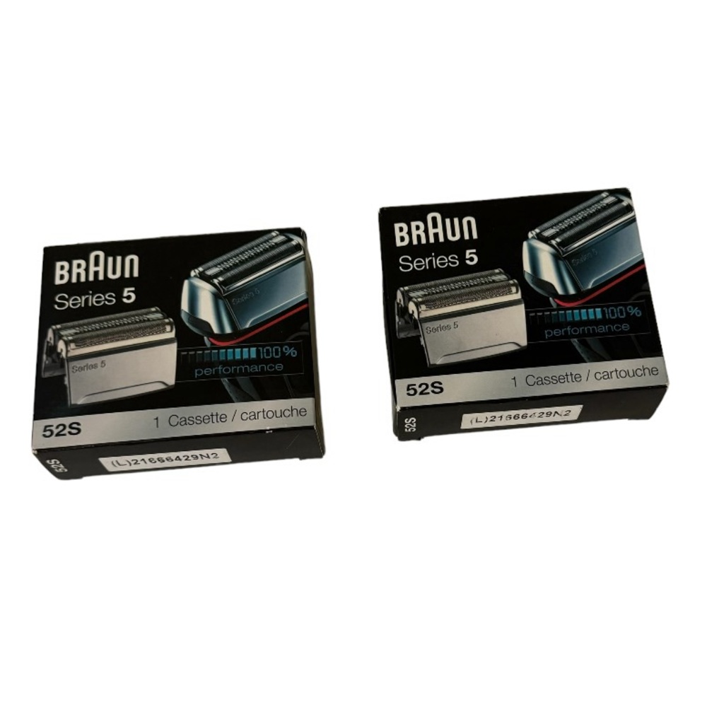 Lot of 2 - Braun Series 5 - 52S Electric Shaver Head Replacement Cassette-Sealed